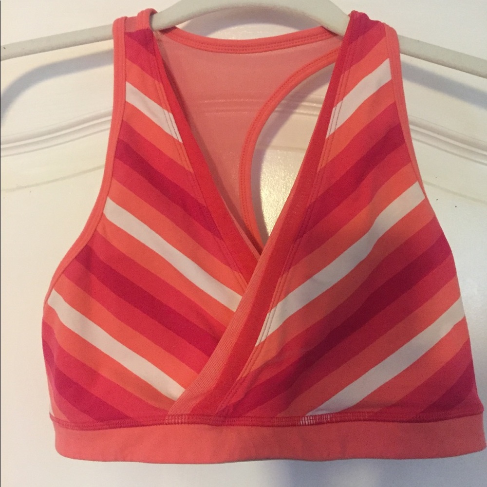 Authentic Lululemon, size 10 sports bra, fun color